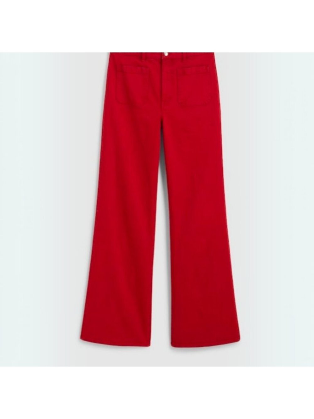 Madewell The Emmy Wide-Leg Pant Womens 24 Barn Red Stretch High Rise NZ209